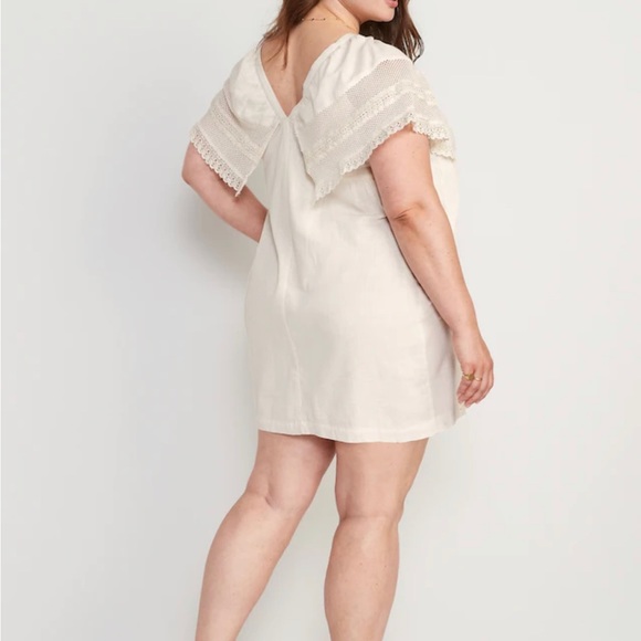 Women’s Old Navy Flutter-Sleeve Tie-Back Mini Swing Dress  Size XS,S,XL,2X,4X - Picture 8 of 8